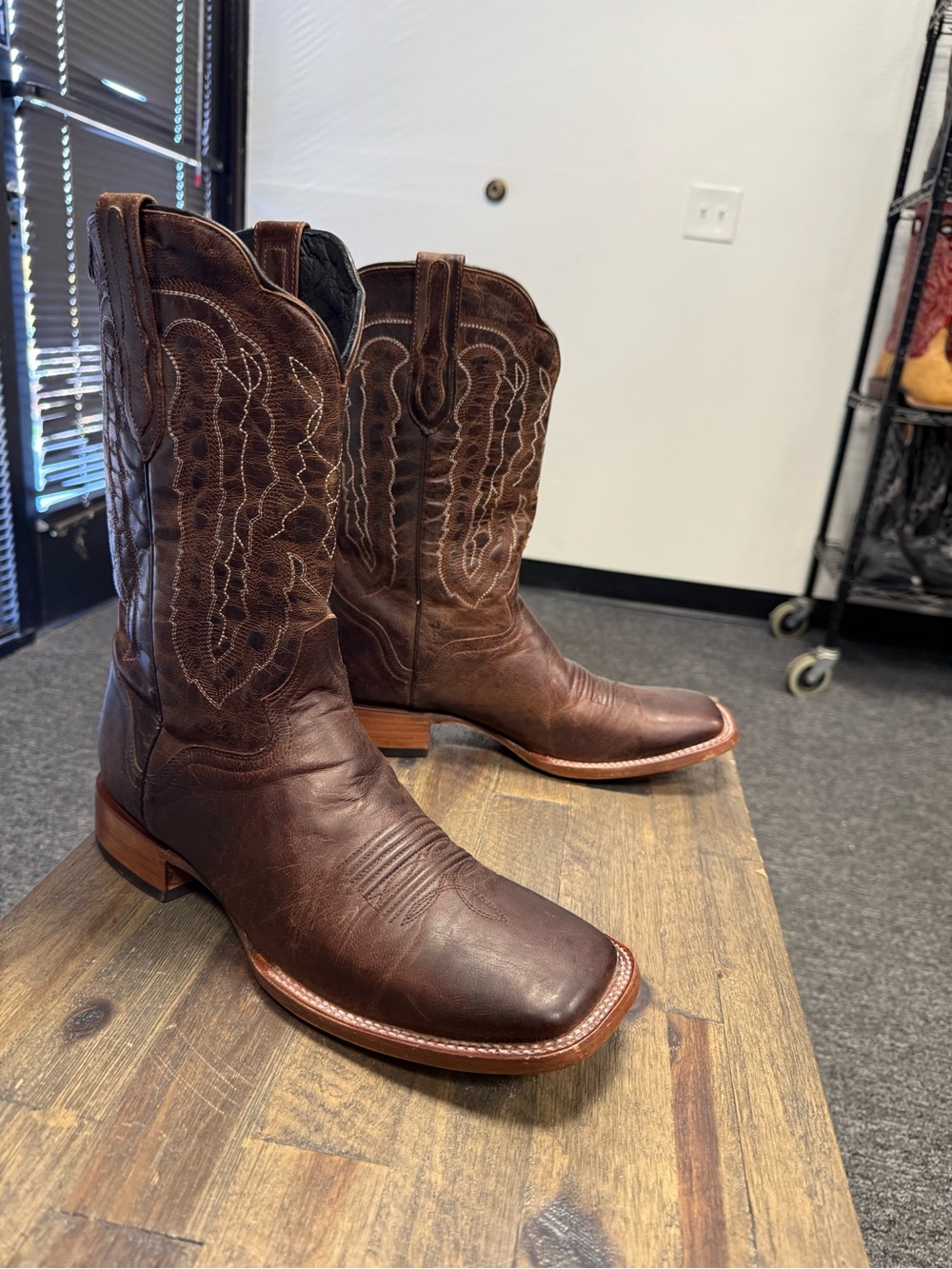 JB DILLON Western Boots Mens 12 Brown Leather Cowboy JBR4208 - Picture 6 of 7